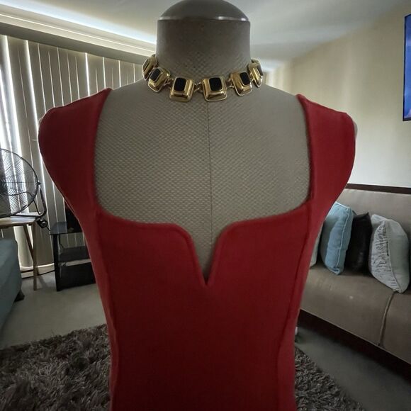 Ava Viv Black Sleeveless Blouse 3x Red Tank Top Casual Cotton Blend - Picture 5 of 10